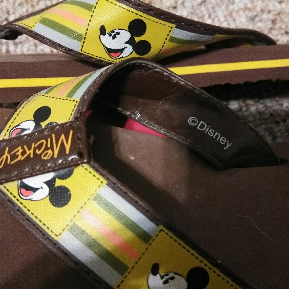 Mickey Mouse flip flops